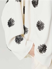 Resim Nocturne Nakış İşlemeli Kimono 
