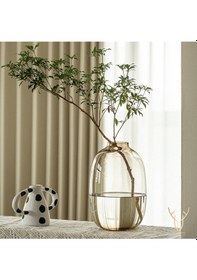 Resim Nomo Kahverengı Cam Vazo - 25,5 Cm Kahverengı 