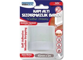 Resim 4 Adet Vodaseal Kapı Altı Sızdırmazlık Bantı Şeffaf 45MMX1 M 