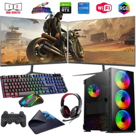 Resim Rogame I5 14400F 16GB Ddr4 480SSD 12GB RTX3060 Çift 24" Mon. Oyun Bilgisayarı (Gaming Set) 