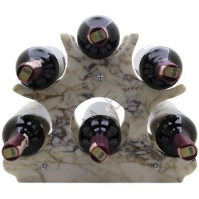 Resim Jumeax Venezia Afyon Sedef 6'lı Mermer Şaraplık 