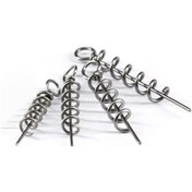 Resim 50 Adet Yumuşak Cazibesi Yemler Kanca Pimi Bahar Sabit Kilit Olta Vidası Iğne - 40cm 