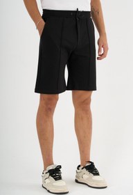 Resim Zane Erkek Comfort Fit Siyah Şort & Bermuda - Siyah / S 