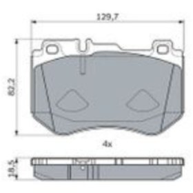 Resim Mercedes C180 0986494777 ÖN FREN BALATASI BOSCH 