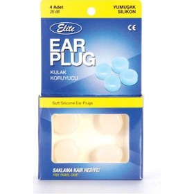 Resim Elite Kulak Tıkacı Yumuşak Silikon 4'Lü 