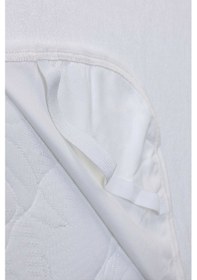 Resim Evony Sıvı Geçirmez Alez 160x200 Cm Çift Kişilik Yatak Koruyucu Pamuklu Köşe Lastikli Beyaz 