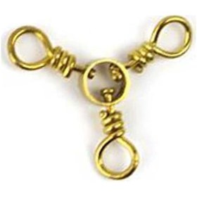 Resim Brass 3-Way Swivels No:6 3 Lü Fırdöndü 12 Li Pkt 