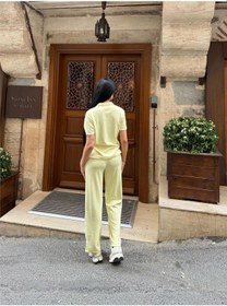 Resim WeShaya Sarı Polyester Elastan Polo Yaka Takım Sarı 