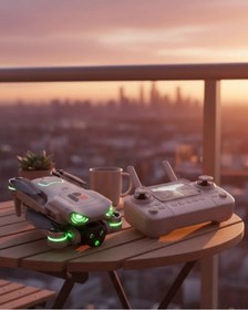 Resim Katlanabilir Drone Hd Çekim Uzun Süreli Uçuş Deneyimi 