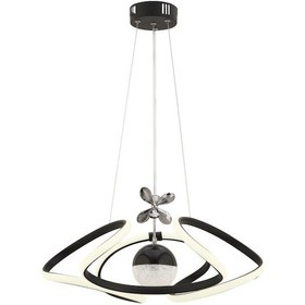 Resim İstanbul Avize Vegi Ledli Siyah Kumandalı 3 Renk Lüx Modern Avize 