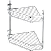 Resim Teknotel Iki Katlı Banyo Rafı Krom Es075 Krom 