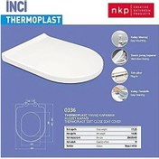 Resim Nkp İnci Thermoplast Amortisörlü Klozet Kapağı 