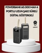 Resim 4 Çıkışlı Hızlı Şarj Destekli Powerbank Belirtilmemiş 