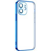 Resim Pilanix Apple Iphone 12 Kılıf Kamera Korumalı Renkli Laser Krep Silikon 