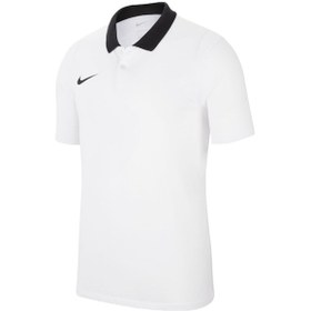 Resim Nike Team Park 20 Erkek Beyaz Klasik Yaka Polo Tişört Beyaz 