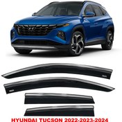 Resim Hyundai Tucson Kromlu Cam Rüzgarlığı Niken 2022 Sonrası 