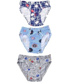 Resim Pemilo Erkek Çocuk 255 Desenli 3'Lü Slip Karışık Renkli (485926304) 