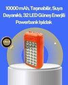 Resim Suya Dayanıklı Güneş Paneli Destekli Powerbank Ve Işıldak Belirtilmemiş 