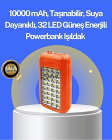 Resim Suya Dayanıklı Güneş Paneli Destekli Powerbank Ve Işıldak Belirtilmemiş 