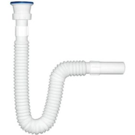 Resim Özbest Lüx Çift Körüklü Uzun Lavabo Sifon 