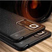 Resim LoopCase Xiaomi Redmi Note 10 Pro Kılıf Kamera Lens Korumalı Lüx Deri Görünüm Kapak 