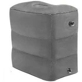 Resim Globalpurchase Üçlü Floklu Ayaklık Şişme Yastık Ayarlanabilir - Koyu Gri 