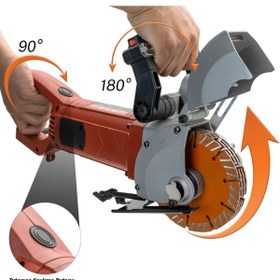 Resim stilmax Elektrikli Duvar Oluk Kanal Açma Ve Kablo Yerleştirme Makinesi 42mm 3500watt 6.5kg + Lazer Hizalama 