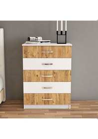 Resim Şifonyer 5 Çekmeceli Beyaz Çam - Sfy0203 
