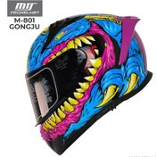 Resim Mts 801 Gongju Full Face Motosiklet Kaskı Çok Renkli 