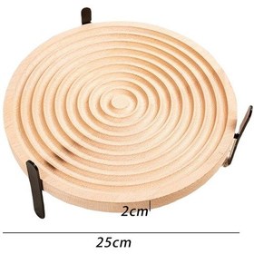 Resim Suntek Ahşap Kek Ekran Tepsi Su Dalgalanma Ev 25cmx2cm 