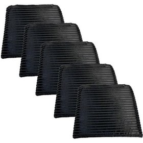 Resim Knsz sırt minderi 5 li mazlum siyah çizgili kumaş cırtlı tel sandalyesi sırtı için 