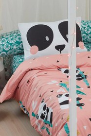 Resim Çocuk Nevresim Takımı Tek Kişilik Panida Pembe 