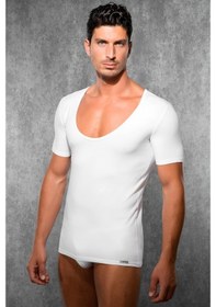 Resim Doreanse Erkek Modal Geniş Yaka Kısa Kollu T Shirt 2520 