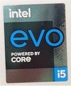 Resim OEM intel evo CORE i5 11.ci ve 12.ci Nesil Sticker Orjinal Etiket D83 