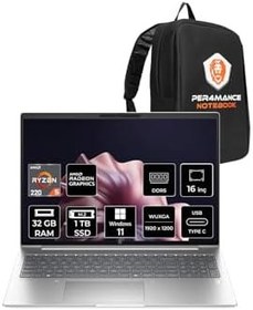 Resim HP ProBook 4 G1AH Ryzen 5 220 32GB 1TB SSD Radeon 740M 16" WUXGA W11P Notebook & PER4 Çanta 