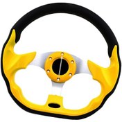 Resim Suntek Araba Spor Yarışı Sürüklenen Direksiyon 320mm Sarı 