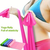 Resim Yoga & Fitness için Premium Kauçuk Direnç Bandı - Fiziksel, Ev Güç Egzersizleri için Uzun Esneklik Antrenman Bantları 