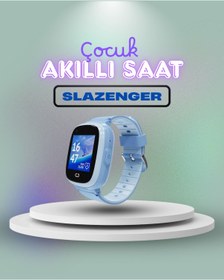 Resim Slazenger SL.09.2158 Mavi Sim Kartlı Çocuk Akıllı Saat GPS + Görüntülü Konuşma + 4G 