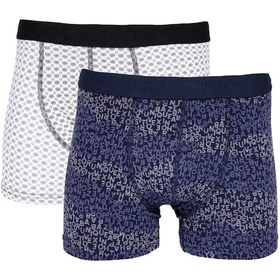 Resim Tudors Erkek 2'li Pamuk Likralı Premium Seri Esnek Kumaş Boxer-29997 Çok Renkli 