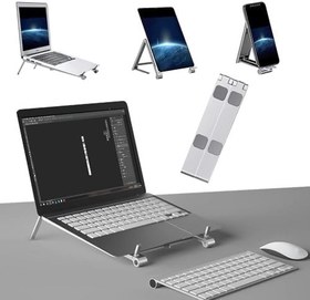 Resim Ayarlanabilir Yüksek Kalite Metal Laptop Dizüstü Stand, Katlanabilir Taşınabilir Laptop, Tablet Telefon Yükseltici Standı Tutucusu, ipad uyumlu, macbook uyumlu 