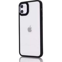 Resim iPhone 12 / 12 Pro Uyumlu Parlak Renkli Çerçeveli Metalize Tuş Tasarımlı Lens Çıkıntılı Kontrast Silikon Kılıf 