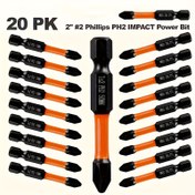 Resim 10 adet 5.08cm Phillips PH2 Darbeli Tornavida Ucu Seti - Paslanmaz, Plastik, Ahşap & Metal için İdeal - Ev, Ofis & Fabrika Kullanımı için Mükemmel 