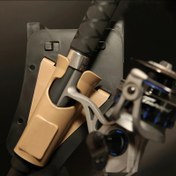 Resim Kaydırma Balıkçılık Kamışı Kemerli Holster - El Serbest Kamış Tutucu, Wading, Sörf ve Sahil Balıkçılığı İçin Hızlı Çekmeli Bel Askısı, Dayanıklı 