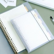 Resim 1 adet, A5/B5, 54 Sayfa, 108 Sayfa, PP Kapak, Çıkarılabilir Şeffaf Spiral Düz-kağıt Defter, Yatay Çizgi, Izgara, İngilizce, Öğrenciler veya İş İçin Not Defteri, Günlük 