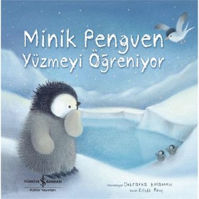 Resim Minik Penguen Yüzmeyi Öğreniyor 