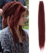 Resim Kadınlar için Halloween ve Noel için Reggae tarzı Crochet saç uzantıları 24 inç Sentetik Dreadlock Uzantıları 10 Tutam Hippie Tek Uçlu Dreads Ombre Sarı 0.6 cm Genişlik Loc Uzantıları 