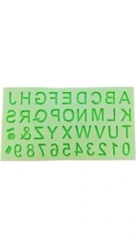 Resim Parti Vitrini Alfabe Şeklinde Harf ve Rakam Silikon Kokulu Taş ve Sabun Kalıbı 1X1X1 cm 
