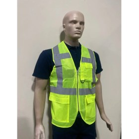 Resim Genç Ahi Mühendis Tip Reflektörlü Yelek -Sarı 