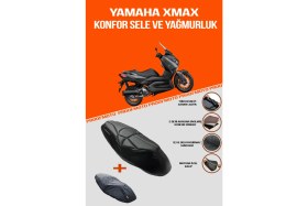 Resim Yamaha Xmax Konfor Sele ve Yağmurluk Kılıf 