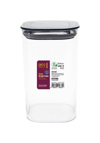 Resim Sızdırmaz Kapaklı Vakumlu Kare Erzak Saklama Kabı Seti 12'li 1.1 L Çok Renkli 